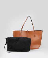 Bolsa-Shopper-Feminina-Grande-Dupla-Face-Com-Metais-Caramelo-8506427-Caramelo_4