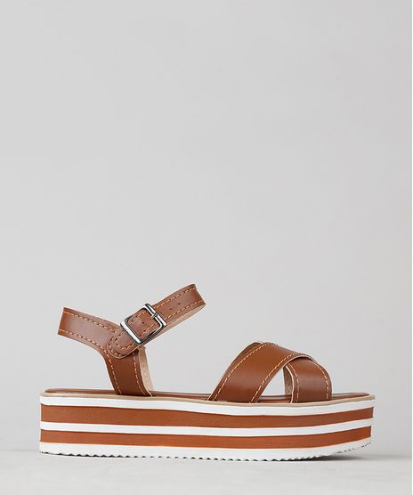 Sandalia-Feminina-Flatform-Tiras-Cruzadas-Marrom-9535276-Marrom_1