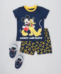 Pijama-Infantil-Mickey-Mouse-Manga-Curta-Azul-Marinho-9528121-Azul_Marinho_3