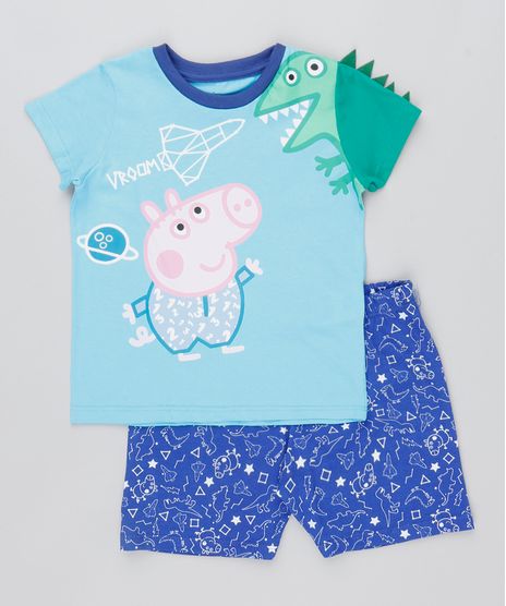 Pijama-Infantil-Peppa-Pig-Manga-Curta-Azul-Claro-9476468-Azul_Claro_1