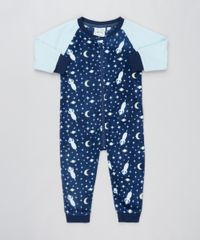 Macacao-Infantil-em-Plush-Estampado-de-Estrelas-Manga-Longa-Azul-Escuro-9364377-Azul_Escuro_1