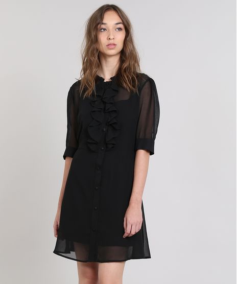 Vestido-Feminino-Mindset-com-Babado-e-Transparencia--Preto-9599058-Preto_1