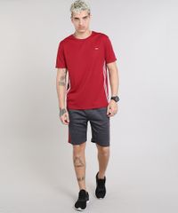 Camiseta Esportiva Masculina Básica Vermelho Ace