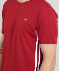 Camiseta Esportiva Masculina Básica Vermelho Ace