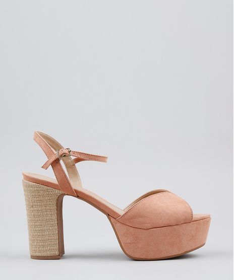 Sandalia-Feminina-Plataforma-em-Suede-Rose-9325185-Rose_1