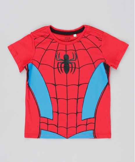 Camiseta-Infantil-Homem-Aranha-Manga-Curta-Vermelha-9528120-Vermelho_1