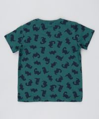Camiseta-Infantil-Estampada-de-Dinossauros-Manga-Curta-Verde-Escuro-9529941-Verde_Escuro_2
