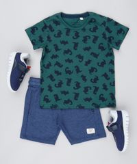 Camiseta-Infantil-Estampada-de-Dinossauros-Manga-Curta-Verde-Escuro-9529941-Verde_Escuro_3