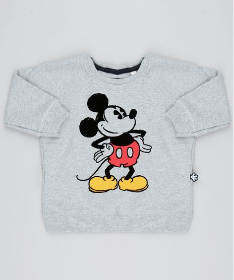 Blusao-Infantil-Mickey-Flocada-em-Moletom-Cinza-Mescla-9528483-Cinza_Mescla_1