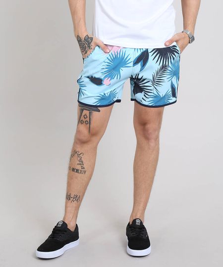 Short-Masculino-Estampado-Tropical-Azul-Claro-9525313-Azul_Claro_1 Short-Masculino-Estampado-Tropical-Azul-Claro-9525313-Azul_Claro_1