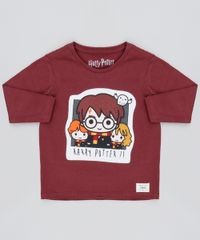 Camiseta-Infantil-Harry-Potter-Manga-Longa-Vinho-9530780-Vinho_1