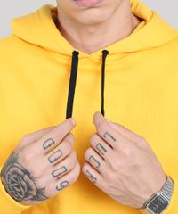 Blusao-Masculino-em-Moletom-Basico-com-Capuz-Amarelo-9484547-Amarelo_4