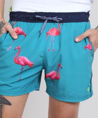 Short-Masculino-Estampado-de-Flamingos-Verde-Agua-9525310-Verde_Agua_2