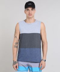 Regata-Masculina-com-Recortes-Gola-Careca-Cinza-Mescla-Escuro-9533558-Cinza_Mescla_Escuro_1