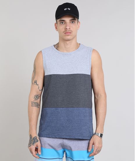 Regata-Masculina-com-Recortes-Gola-Careca-Cinza-Mescla-Escuro-9533558-Cinza_Mescla_Escuro_1