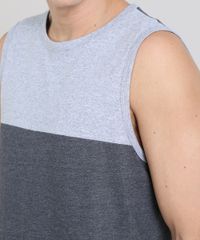 Regata-Masculina-com-Recortes-Gola-Careca-Cinza-Mescla-Escuro-9533558-Cinza_Mescla_Escuro_4