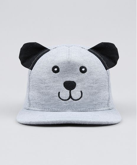 Bone-Infantil-Urso-Aba-Reta-Cinza-Mescla-9537591-Cinza_Mescla_1