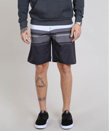 Short-Masculino-Listrado-com-Bolso-Preto-9520356-Preto_1