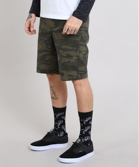 Bermuda-Masculina-Estampada-Camuflada-com-Bolsos-Verde-Militar-9462954-Verde_Militar_1