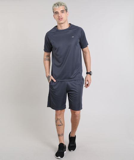 Conjunto-Masculino-Esportivo-Ace-de-Camiseta-Manga-Curta---Bermuda-Chumbo-9582275-Chumbo_1