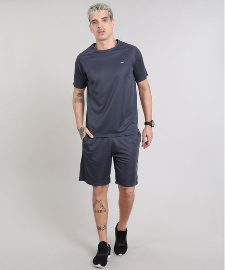 Conjunto-Masculino-Esportivo-Ace-de-Camiseta-Manga-Curta---Bermuda-Chumbo-9582275-Chumbo_1