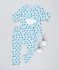 Calca-Infantil-Estampada-com-Dinossauros-e-Pegadas-Azul-Claro-9442351-Azul_Claro_3