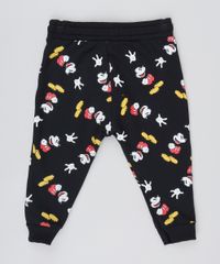 Calca-Infantil-em-Moletom-Mickey-com-Bolsos-Preta-9471847-Preto_2