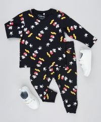 Calca-Infantil-em-Moletom-Mickey-com-Bolsos-Preta-9471847-Preto_3
