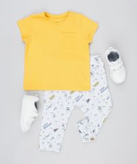 Calca-Infantil-Saruel-em-Moletom-Estampada-de-Monstrinhos--Cinza-Mescla-Claro-9443398-Cinza_Mescla_Claro_3