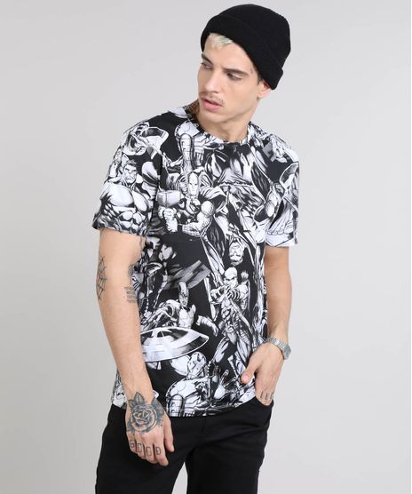 Camiseta-Masculina-Os-Vingadores-Gola-Careca-Manga-Curta-Preta-9464251-Preto_1
