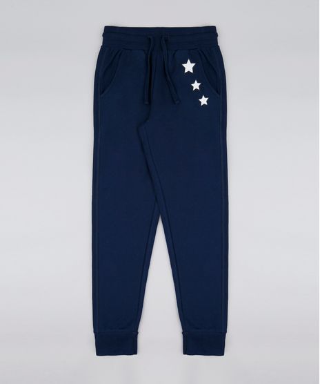 Calca-Infantil-em-Moletom-com-Estampa-de-Estrelas-Azul-Marinho-9346851-Azul_Marinho_1