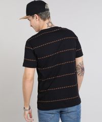Camiseta-Masculina-Estampada-Etnica-com-Bolso-Gola-Careca-Manga-Curta-Preta-9460148-Preto_2