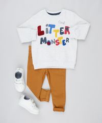 Blusao-Infantil-em-Moletom-com-Estampa-Atoalhada--Little-Monster---Cinza-Mescla-Claro-9359261-Cinza_Mescla_Claro_3