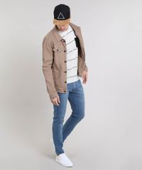 Camiseta-Masculina-Estampada-Etnica-com-Bolso-Gola-Careca-Manga-Curta-Cinza-Mescla-Claro-9460148-Cinza_Mescla_Claro_3