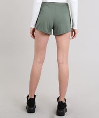 Short-Feminino-Running-Basico-em-Moletom-Verde-Militar-9394150-Verde_Militar_2