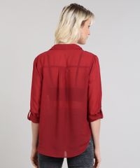 Camisa-Feminina-Com-Transparencia-Com-Bolsos-Vinho-9440550-Vinho_2