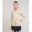 Jaqueta-de-Sarja-Feminina-Gola-Alta-com-Botoes-Bege-9361544-Bege_1