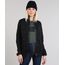 Jaqueta-de-Sarja-Feminina-Gola-Alta-com-Botoes-Preta-9361544-Preto_1