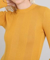 Blusa-Feminina-Basica-em-Trico-Manga-Longa-Mostarda-9356754-Mostarda_4