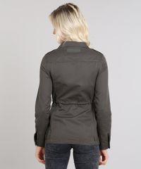 Jaqueta-de-Sarja-Feminina-Gola-Alta-com-Botoes-Verde-Militar-9361544-Verde_Militar_2