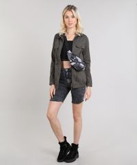 Jaqueta-de-Sarja-Feminina-Gola-Alta-com-Botoes-Verde-Militar-9361544-Verde_Militar_3