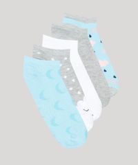 Kit-de-5-Meias-Feminina-Cano-Baixo-Azul-Claro-9542695-Azul_Claro_1