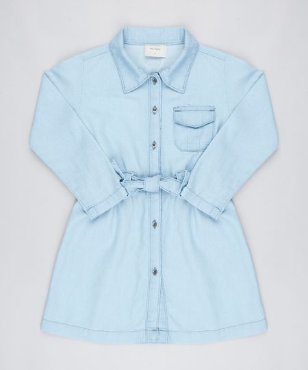 Vestido-Jeans-Infantil-com-Laco-Manga-Longa-Azul-Claro-9545987-Azul_Claro_1