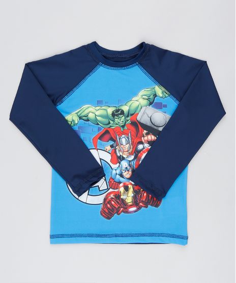 Camiseta-de-Praia-Infantil-os-Vingadores-Raglan-Manga-Longa-Azul-9519218-Azul_1