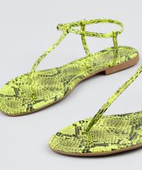 Rasteira-Feminina-com-Corrente-Animal-Print-Verde-Neon-9568624-Verde_Neon_2