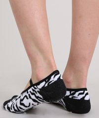 Meia-Feminina-Sapatilha-Estampada-Animal-Print-Vermelha-9542681-Vermelho_3