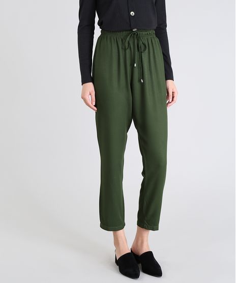 Calca-Feminina-Jogger-Em-Tecido-Leve-Verde-Escuro-9553089-Verde_Escuro_1