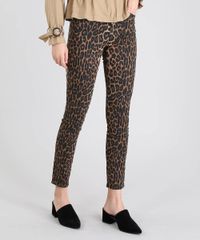 Calca-Em-Sarja-Feminina-Skinny-Cintura-Media-Animal-Print-Multicor-9482811-Multicor_1