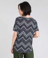 Blusa-Feminina-Estampada-Chevron-Manga-Curta-Preta-9469470-Preto_2