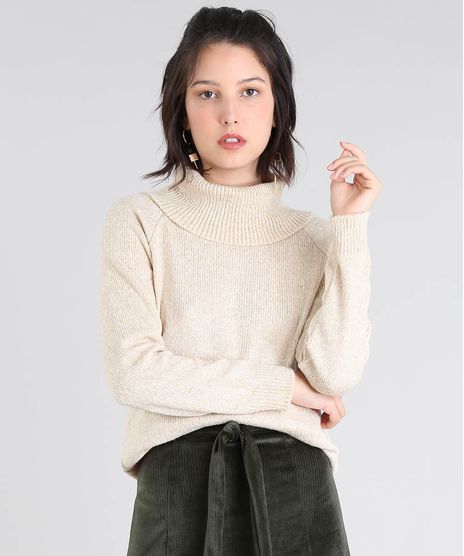 Blusa-Feminina-Alongada-Com-Maxigola-Kaki-9536438-Kaki_1